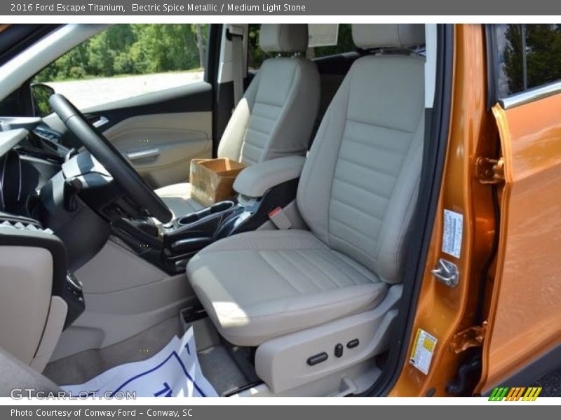 Electric Spice Metallic / Medium Light Stone 2016 Ford Escape Titanium