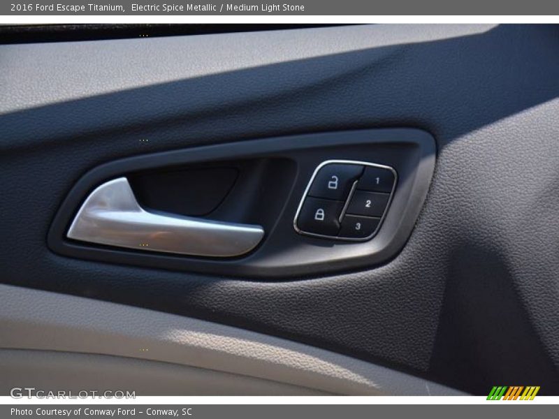 Electric Spice Metallic / Medium Light Stone 2016 Ford Escape Titanium
