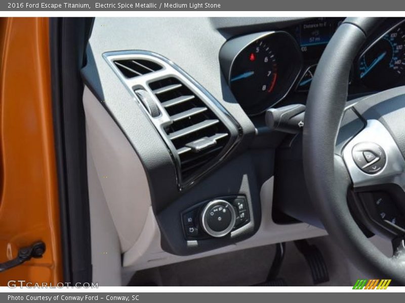 Electric Spice Metallic / Medium Light Stone 2016 Ford Escape Titanium