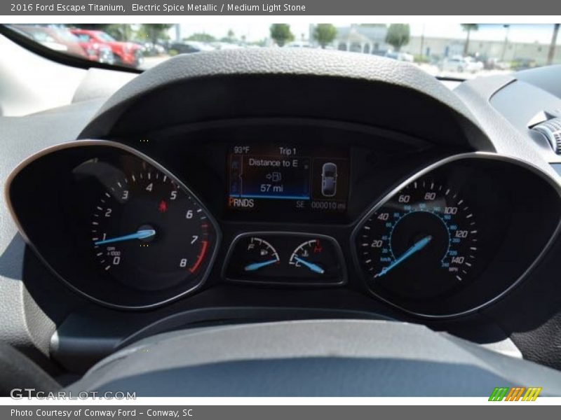 Electric Spice Metallic / Medium Light Stone 2016 Ford Escape Titanium