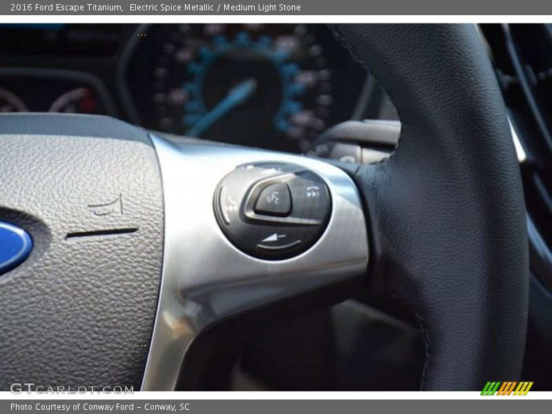 Electric Spice Metallic / Medium Light Stone 2016 Ford Escape Titanium