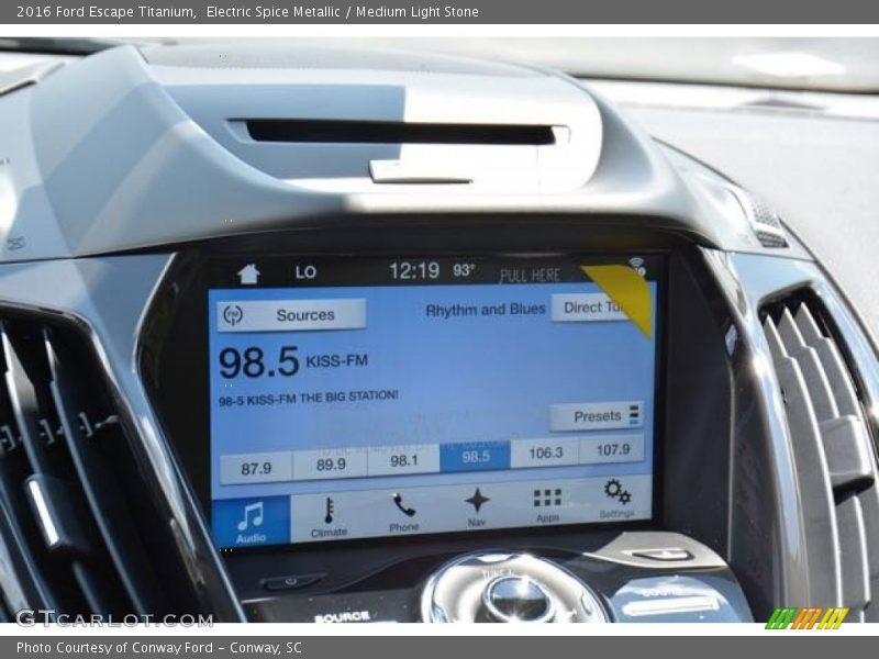 Electric Spice Metallic / Medium Light Stone 2016 Ford Escape Titanium