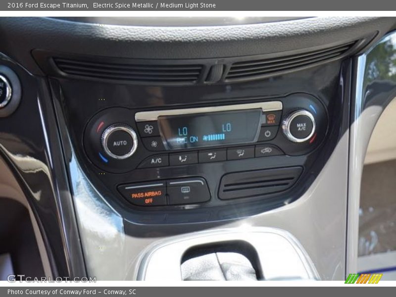 Electric Spice Metallic / Medium Light Stone 2016 Ford Escape Titanium