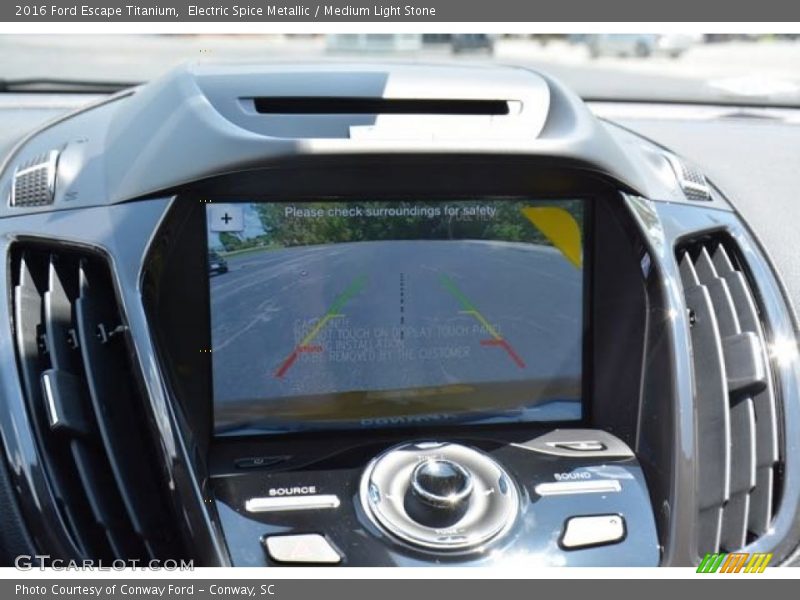 Electric Spice Metallic / Medium Light Stone 2016 Ford Escape Titanium
