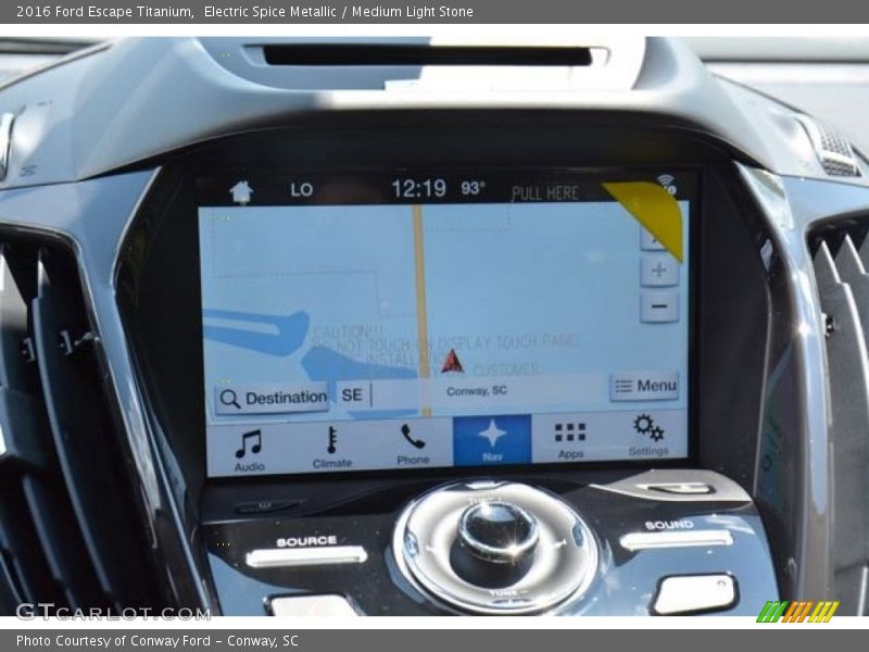 Electric Spice Metallic / Medium Light Stone 2016 Ford Escape Titanium