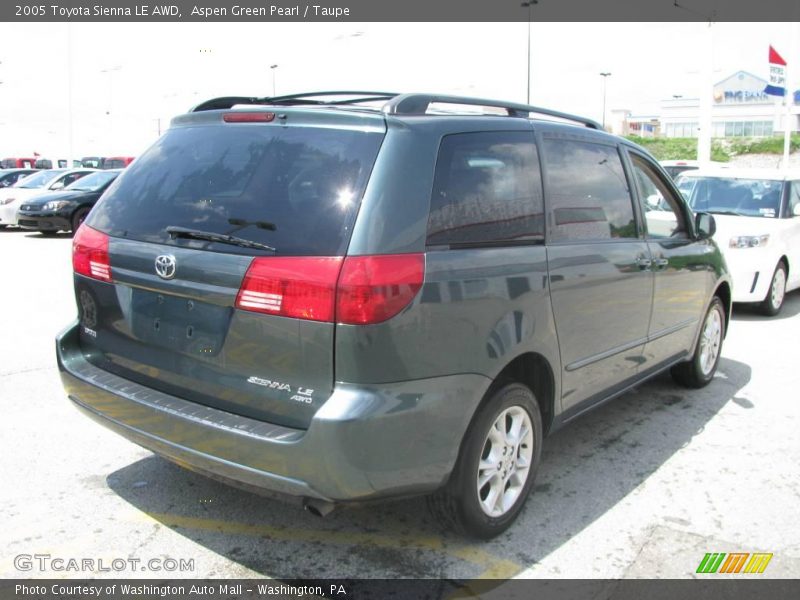 Aspen Green Pearl / Taupe 2005 Toyota Sienna LE AWD