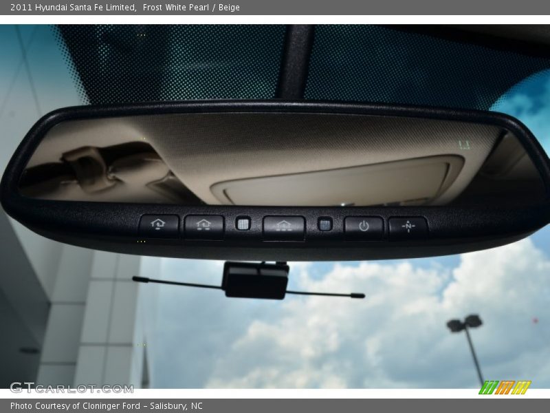 Frost White Pearl / Beige 2011 Hyundai Santa Fe Limited