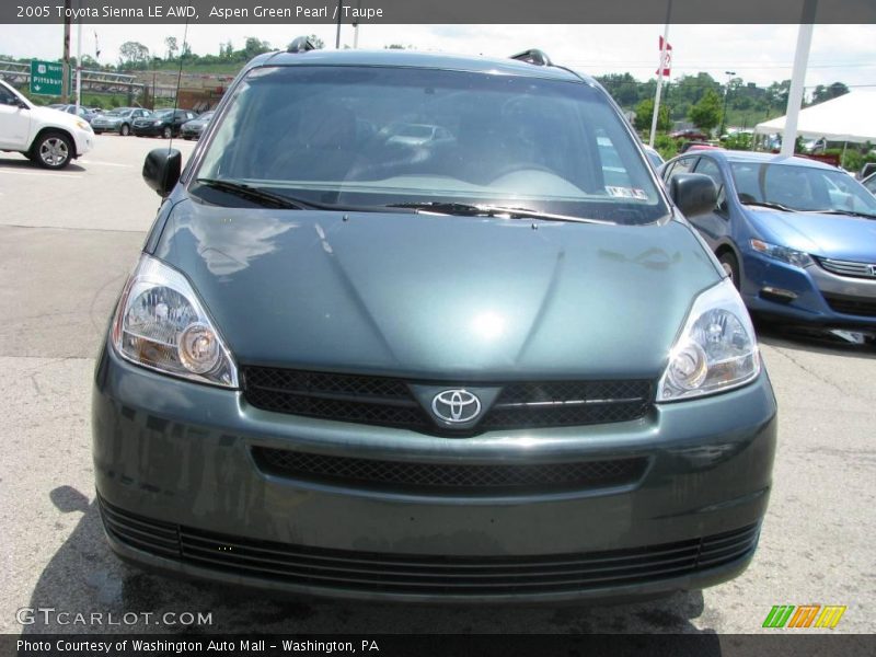 Aspen Green Pearl / Taupe 2005 Toyota Sienna LE AWD