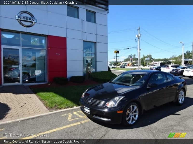 Black Obsidian / Graphite 2004 Infiniti G 35 Coupe