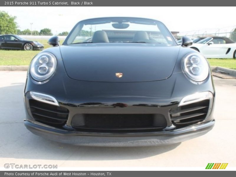 Black / Black 2015 Porsche 911 Turbo S Cabriolet