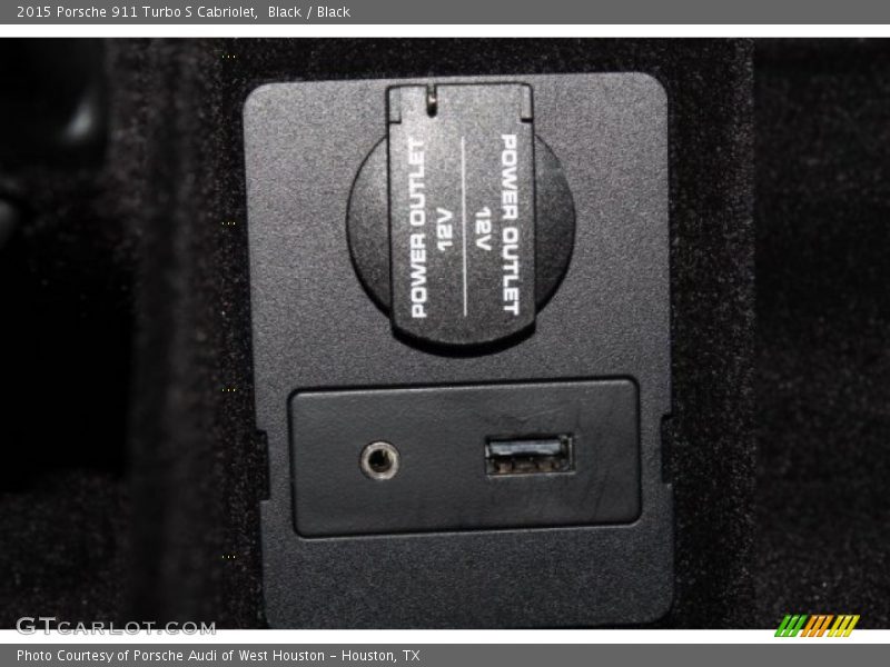 Black / Black 2015 Porsche 911 Turbo S Cabriolet