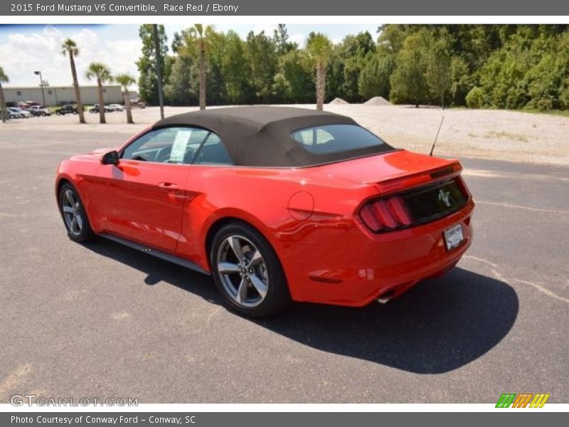 Race Red / Ebony 2015 Ford Mustang V6 Convertible