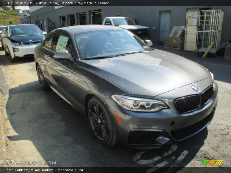 Mineral Grey Metallic / Black 2016 BMW M235i xDrive Coupe