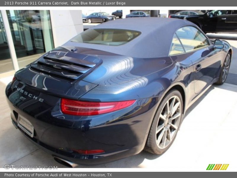 Dark Blue Metallic / Luxor Beige 2013 Porsche 911 Carrera Cabriolet