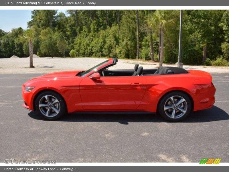 Race Red / Ebony 2015 Ford Mustang V6 Convertible