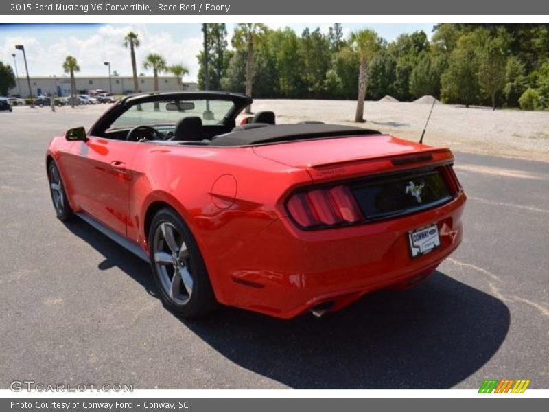 Race Red / Ebony 2015 Ford Mustang V6 Convertible
