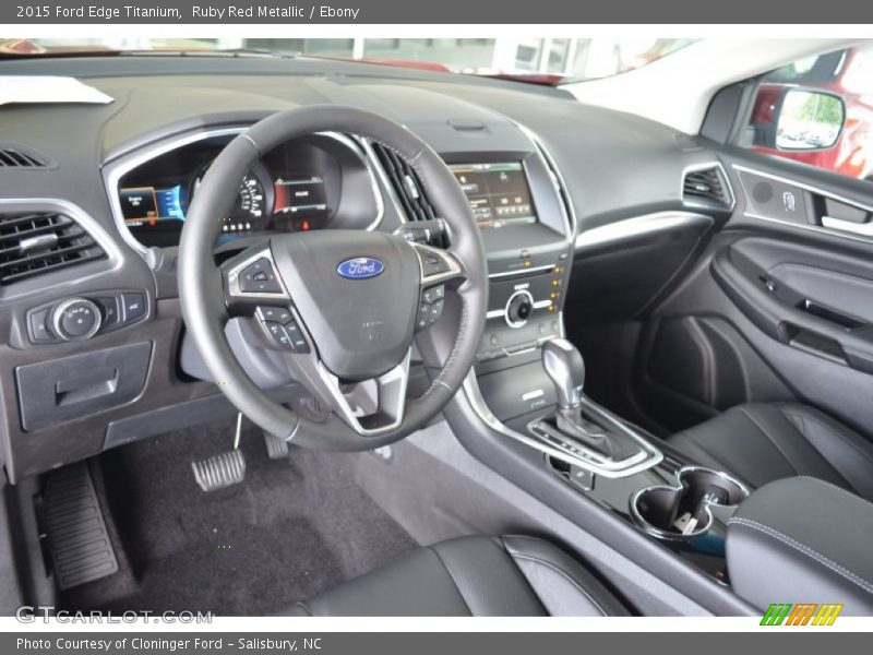 Ebony Interior - 2015 Edge Titanium 
