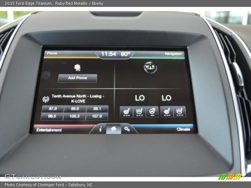 Ruby Red Metallic / Ebony 2015 Ford Edge Titanium