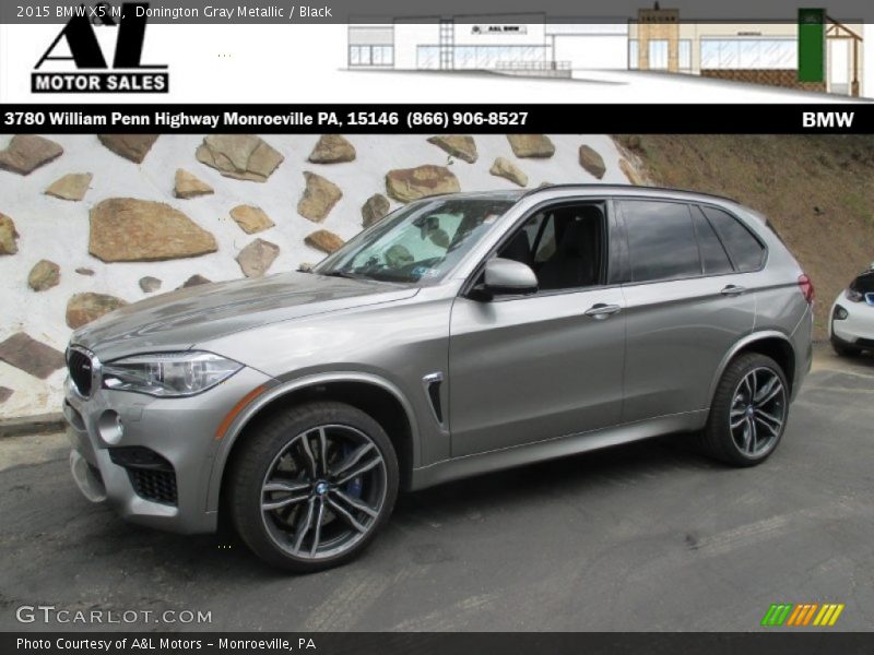 Donington Gray Metallic / Black 2015 BMW X5 M