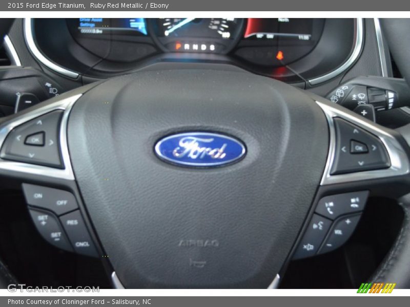 Ruby Red Metallic / Ebony 2015 Ford Edge Titanium