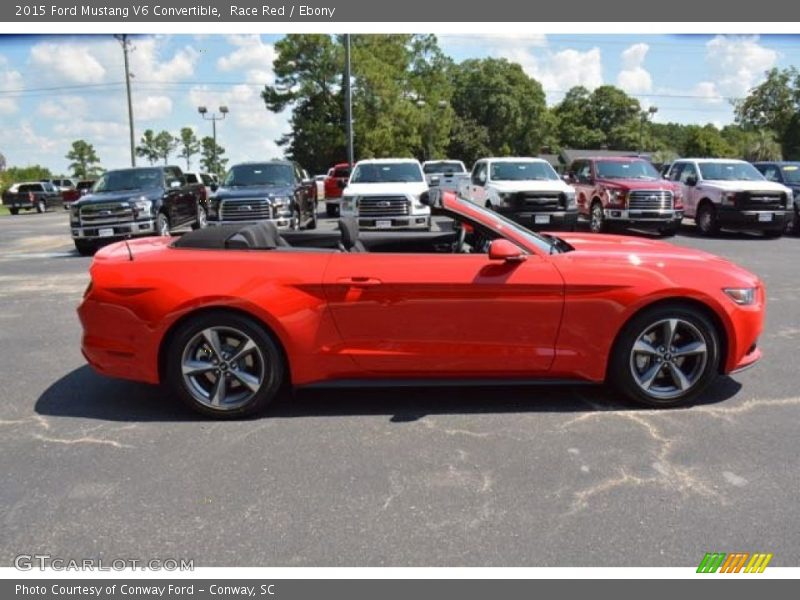 Race Red / Ebony 2015 Ford Mustang V6 Convertible