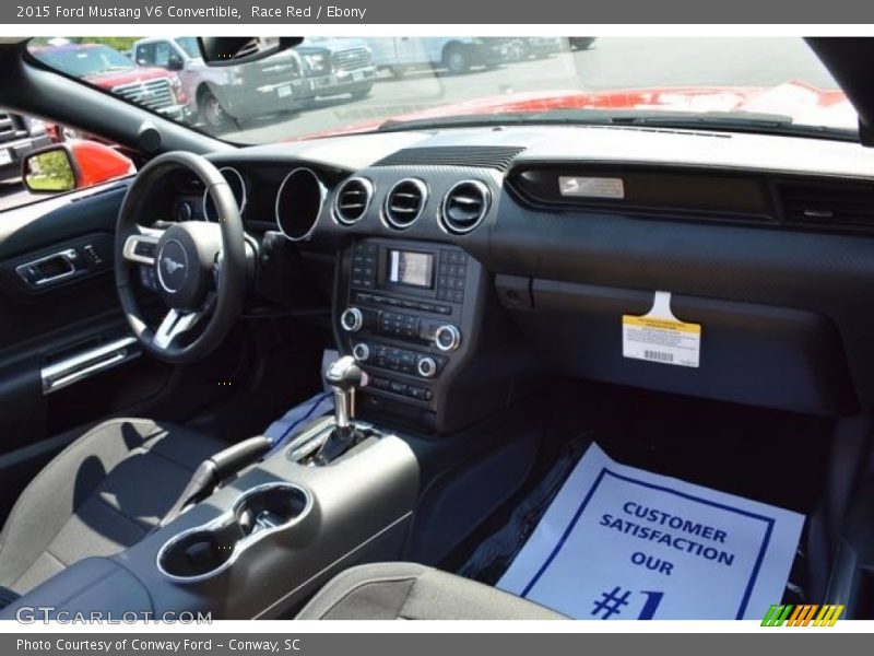 Race Red / Ebony 2015 Ford Mustang V6 Convertible
