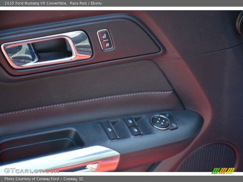 Race Red / Ebony 2015 Ford Mustang V6 Convertible