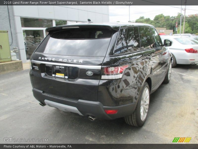 Santorini Black Metallic / Ebony/Ivory 2016 Land Rover Range Rover Sport Supercharged