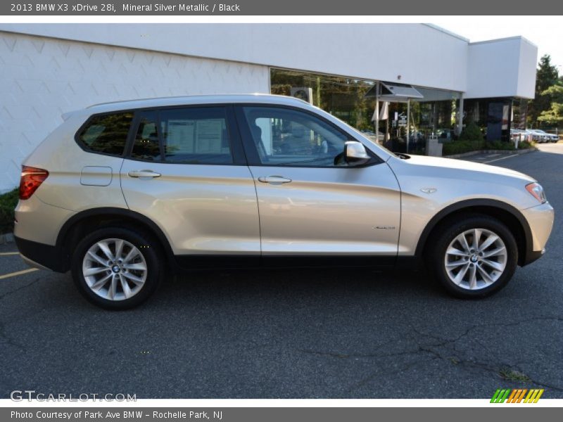 Mineral Silver Metallic / Black 2013 BMW X3 xDrive 28i