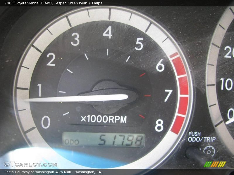 Aspen Green Pearl / Taupe 2005 Toyota Sienna LE AWD