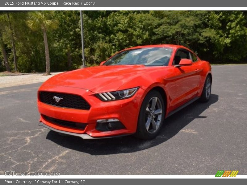 Race Red / Ebony 2015 Ford Mustang V6 Coupe