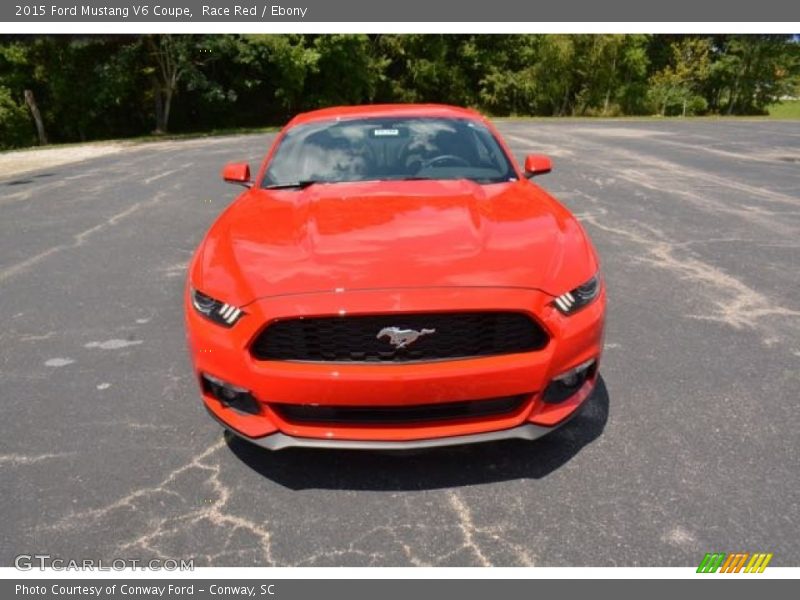 Race Red / Ebony 2015 Ford Mustang V6 Coupe