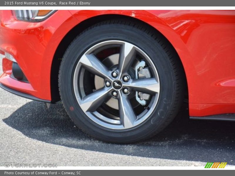 Race Red / Ebony 2015 Ford Mustang V6 Coupe