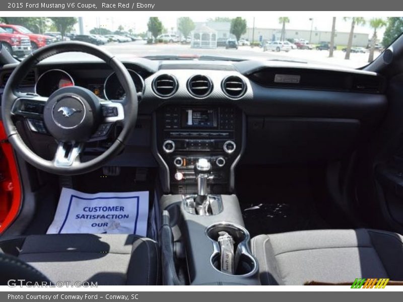 Race Red / Ebony 2015 Ford Mustang V6 Coupe
