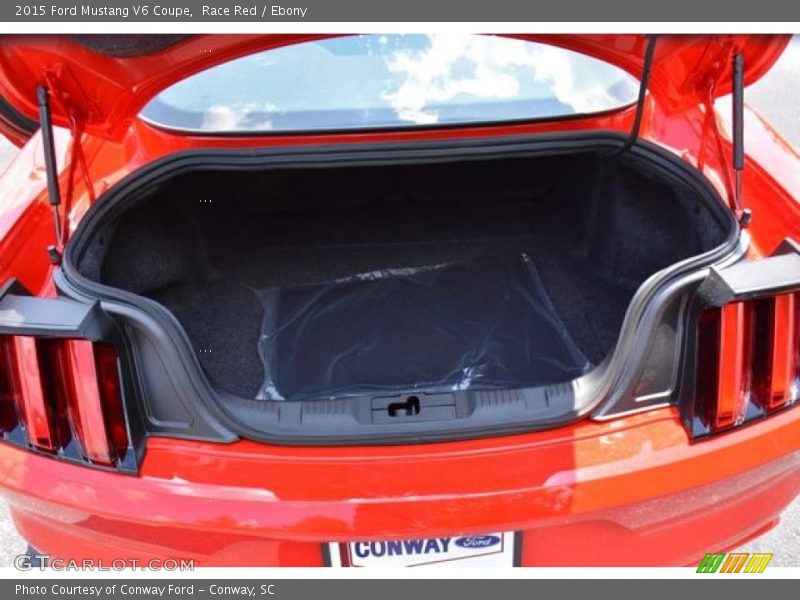 Race Red / Ebony 2015 Ford Mustang V6 Coupe