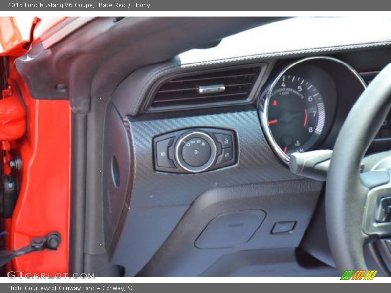 Race Red / Ebony 2015 Ford Mustang V6 Coupe