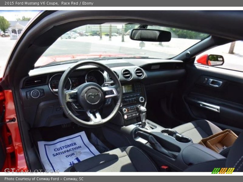 Race Red / Ebony 2015 Ford Mustang V6 Coupe