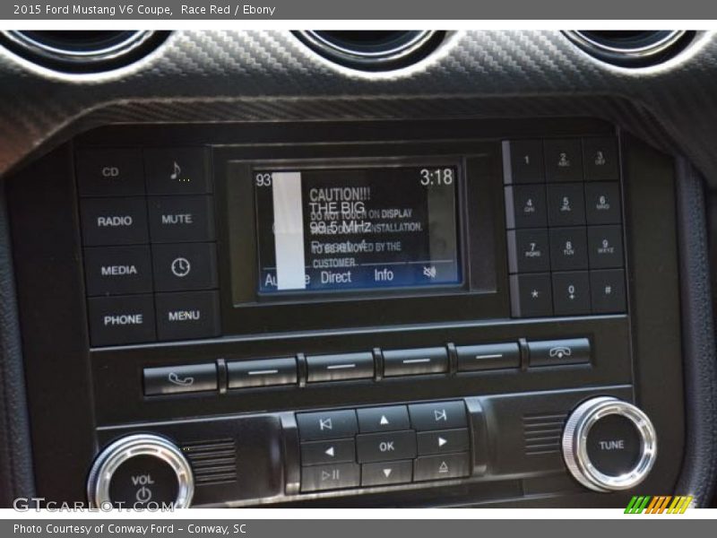 Race Red / Ebony 2015 Ford Mustang V6 Coupe