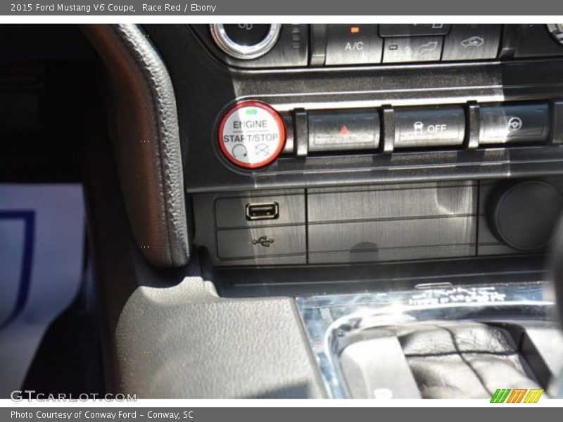 Race Red / Ebony 2015 Ford Mustang V6 Coupe