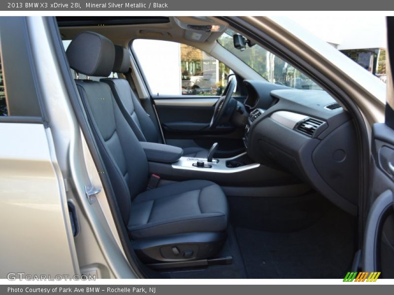 Mineral Silver Metallic / Black 2013 BMW X3 xDrive 28i