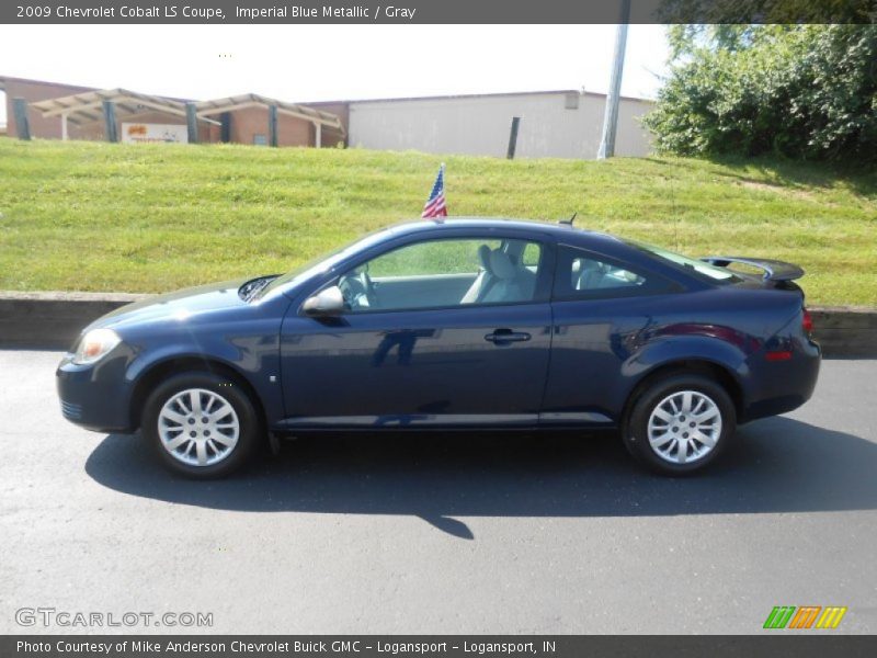 Imperial Blue Metallic / Gray 2009 Chevrolet Cobalt LS Coupe