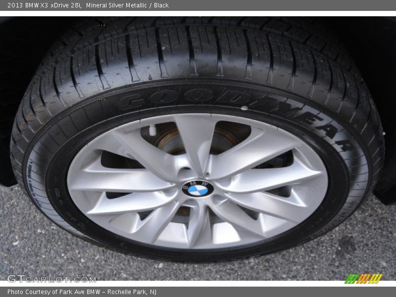 Mineral Silver Metallic / Black 2013 BMW X3 xDrive 28i