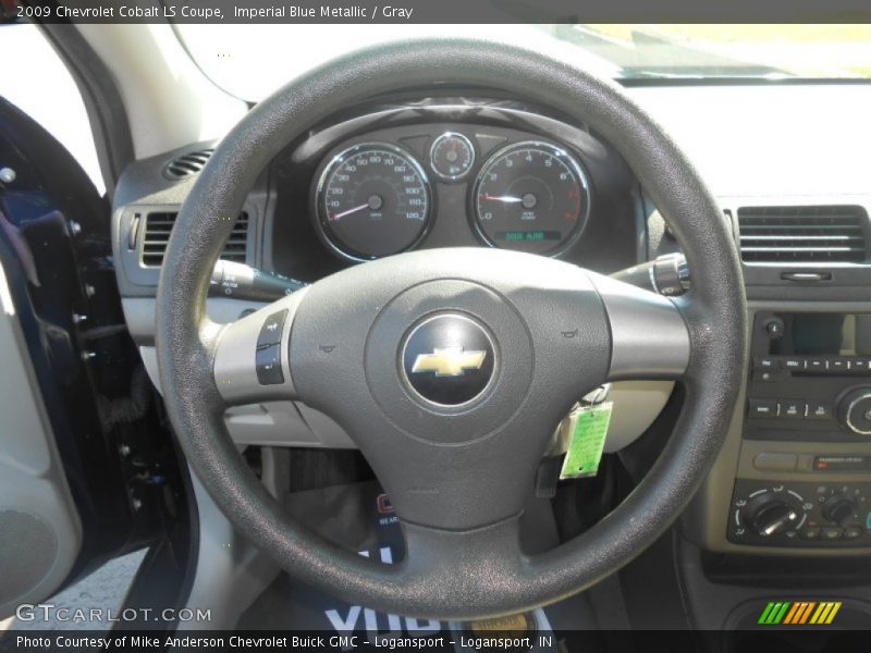 Imperial Blue Metallic / Gray 2009 Chevrolet Cobalt LS Coupe