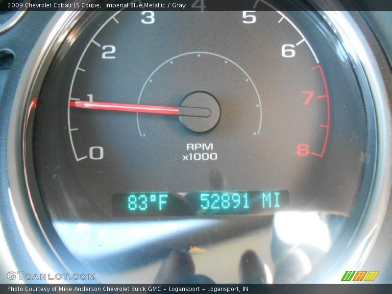 Imperial Blue Metallic / Gray 2009 Chevrolet Cobalt LS Coupe