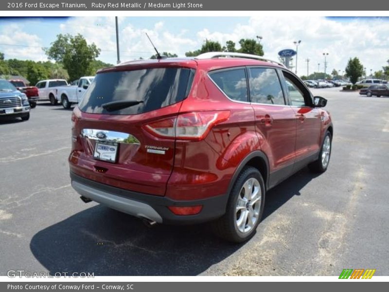 Ruby Red Metallic / Medium Light Stone 2016 Ford Escape Titanium