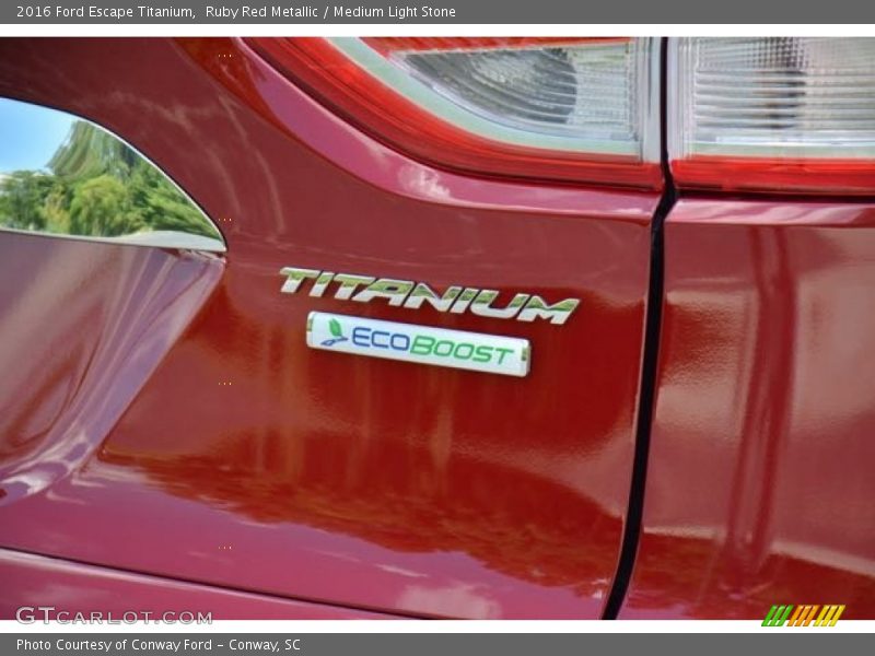 Ruby Red Metallic / Medium Light Stone 2016 Ford Escape Titanium