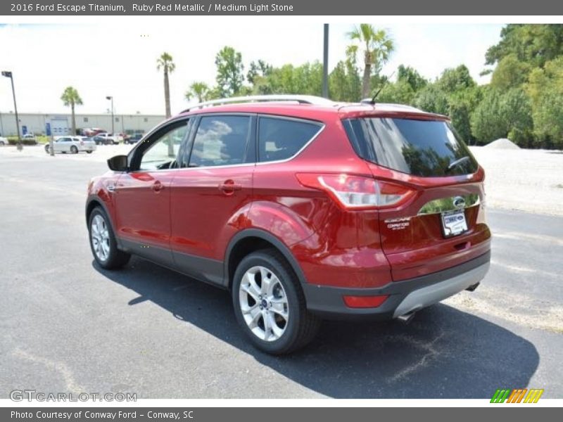 Ruby Red Metallic / Medium Light Stone 2016 Ford Escape Titanium