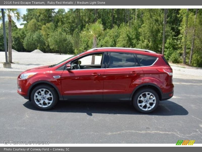 Ruby Red Metallic / Medium Light Stone 2016 Ford Escape Titanium