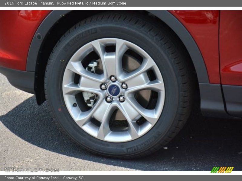 Ruby Red Metallic / Medium Light Stone 2016 Ford Escape Titanium