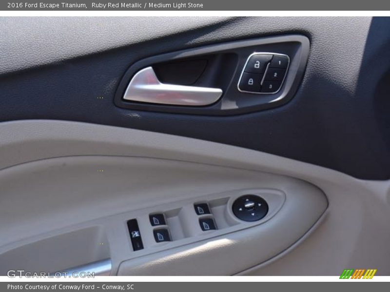 Ruby Red Metallic / Medium Light Stone 2016 Ford Escape Titanium